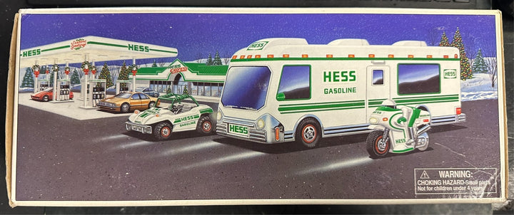 1998 Hess Recreation Van, Motorcycle & Dune Buggy in The Original Box