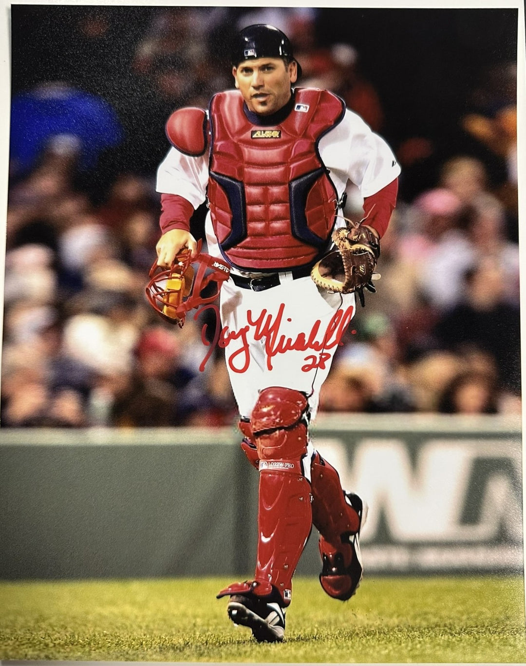 Doug Mirabelli Autographed Boston Red Sox 8x10 Photo