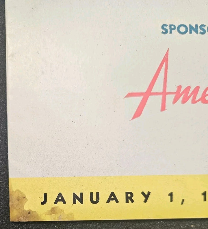 January 1, 1947 Tournament Of Roses Official Program With Envelope