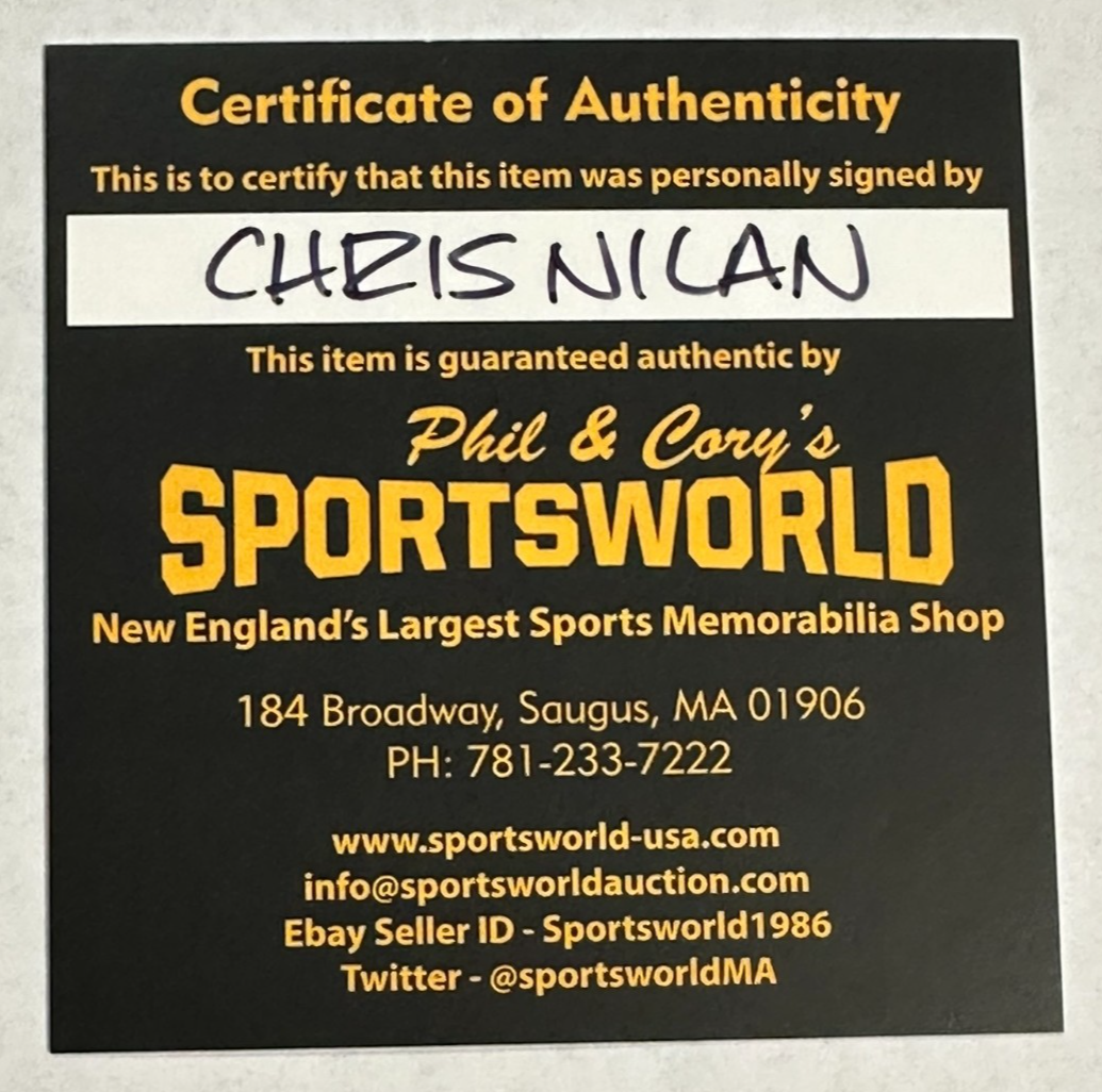 Chris Nilan Autographed Montreal Canadiens Official Hockey Puck NHL