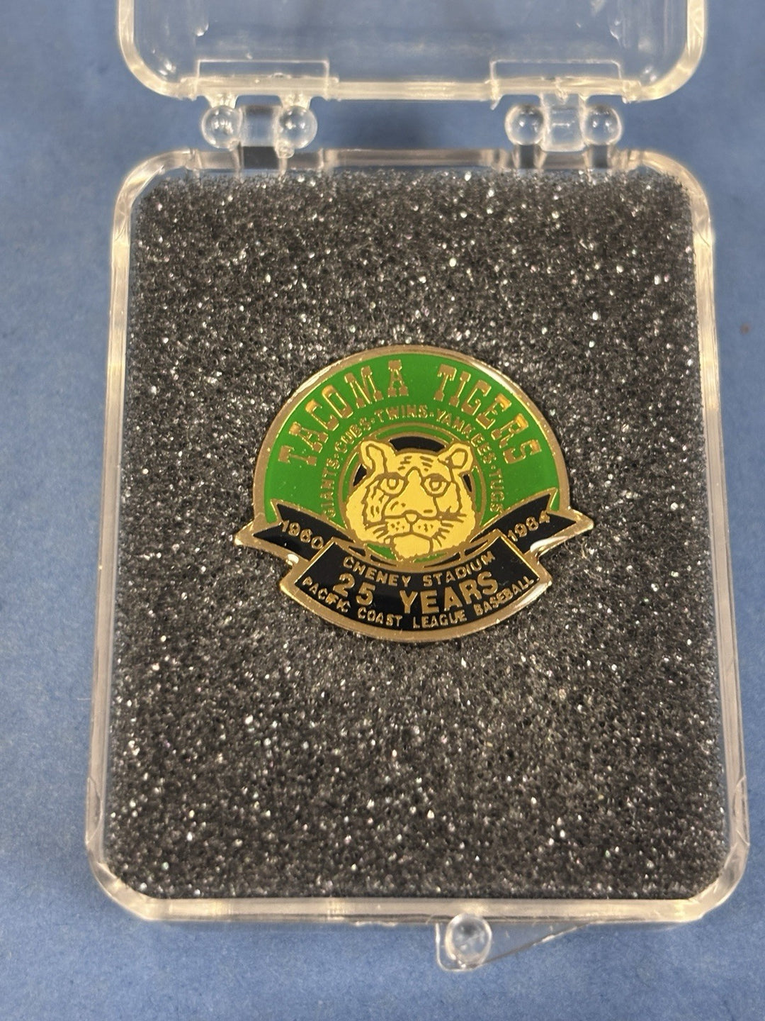 Tacoma Tigers Vintage Minor League Baseball Pin 25 Years 1960-1984