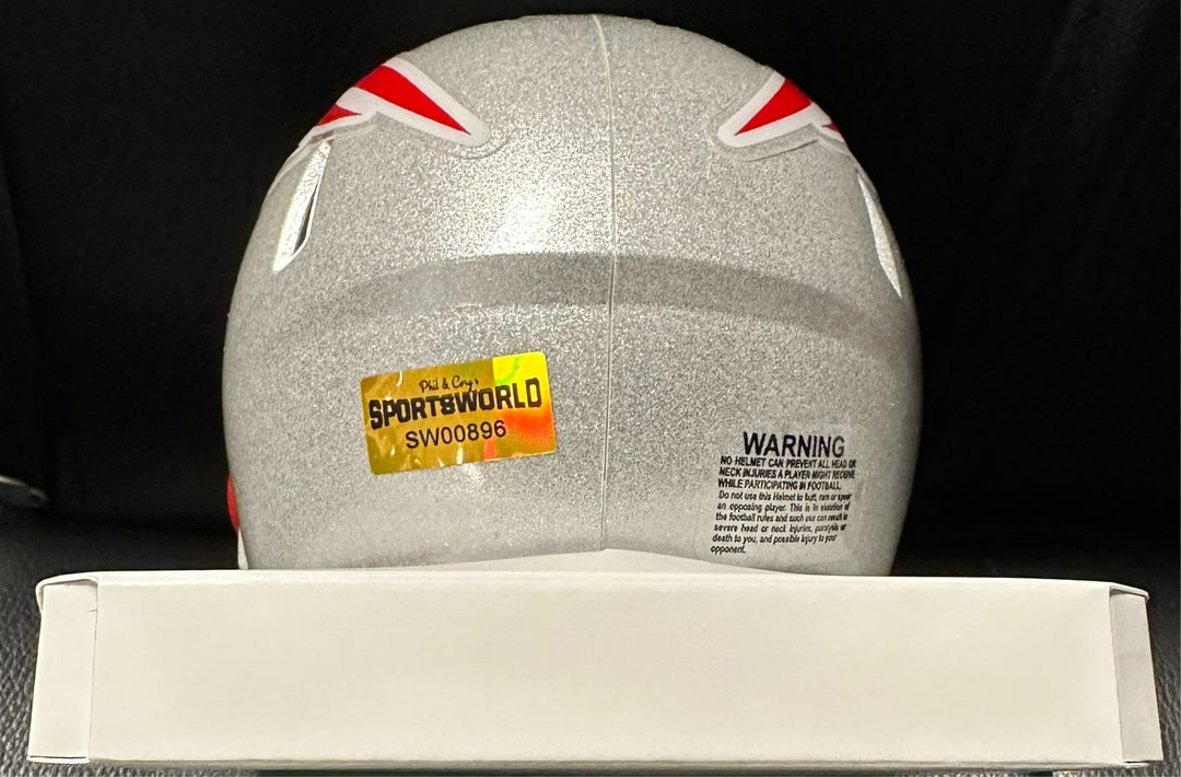 Kayshon Boutte Autographed New England Patriots Mini Helmet NFL