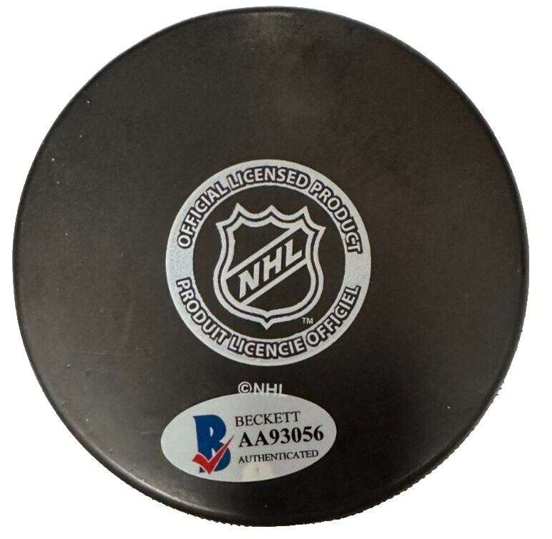 Ed Westfall Autographed New York Islanders Hockey Puck BAS NHL