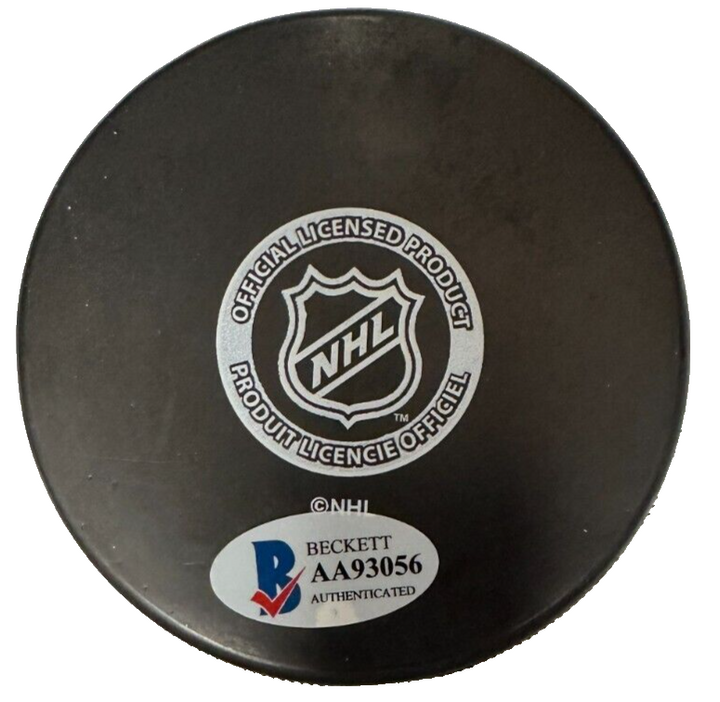 Ed Westfall Autographed New York Islanders Hockey Puck BAS NHL