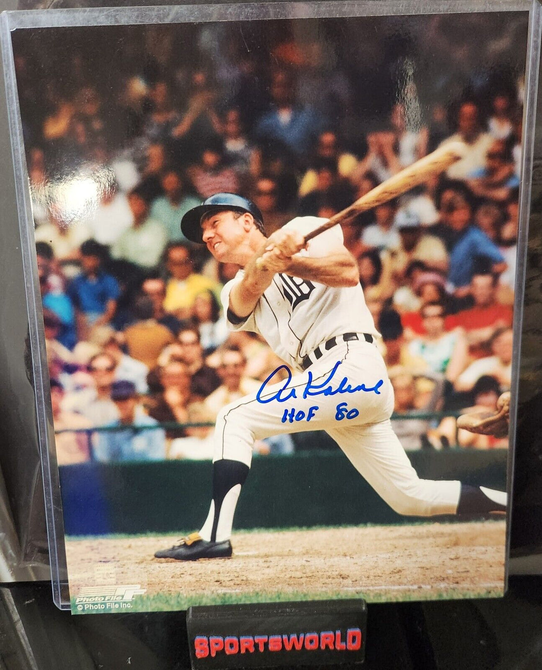 Al Kaline Signed Inscribed 8x10 Photo Detroit Tigers HOF Tristar COA