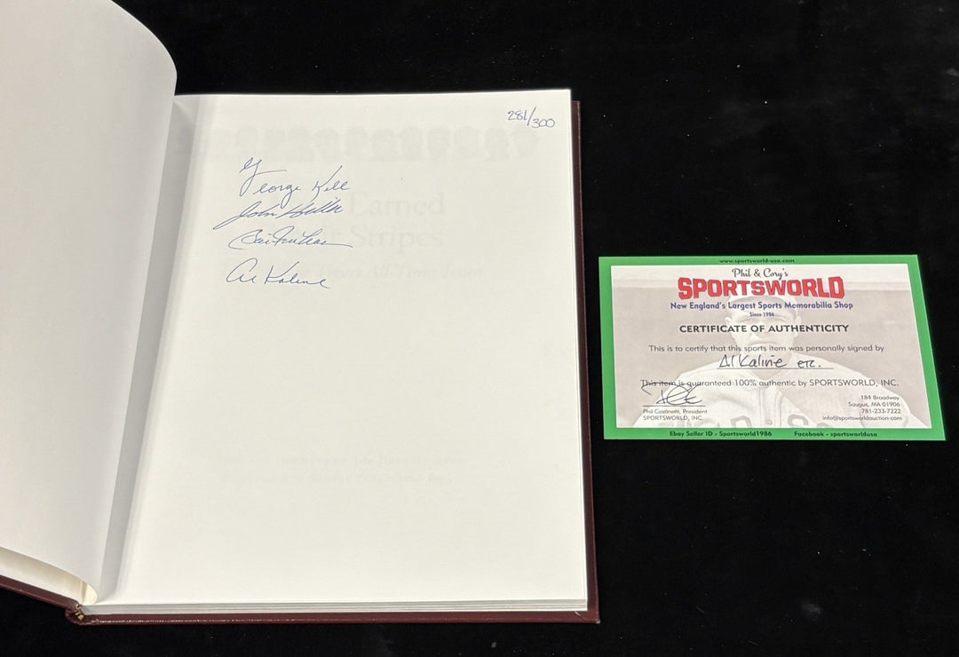 Al Kaline Kell Freehan Signed They Earned Their Stripes Tigers All-Time Book
