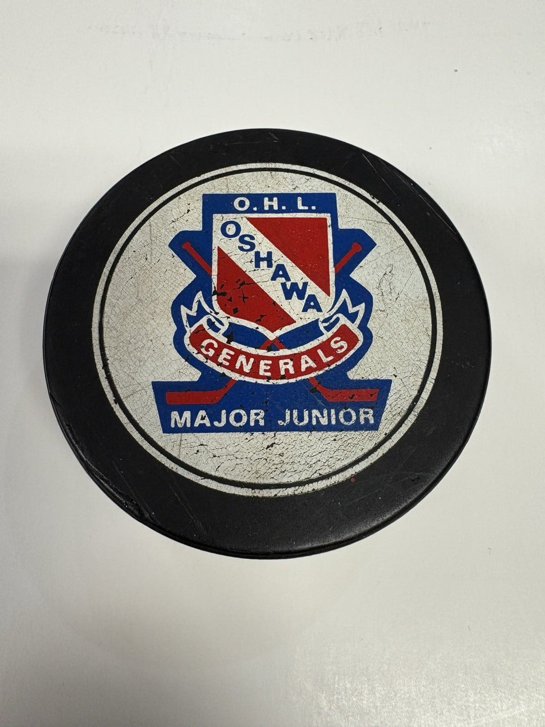 Vintage OHL Oshawa Generals Official Hockey Puck