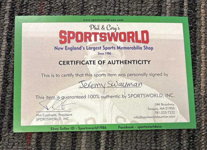 Boston Bruins Jeremy Swayman Signed Broken Game Used Stick Sportsworld COA