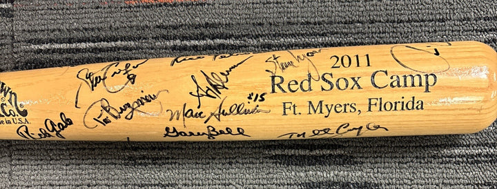 2011 Red Sox Fantasy Camp Signed Baseball Bat Petrocelli Campbell Bell Etc.