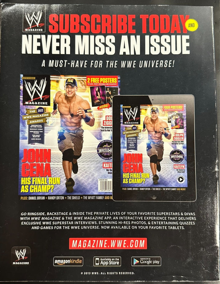 Rey Mysterio Jr Autographed February 2014 Issue of WWE Wrestling Magazine