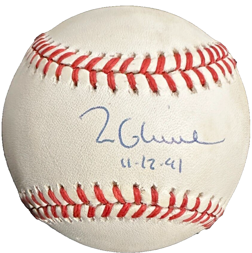Tom Glavine Autographed National League Baseball HOF W/ 11-12-91 Insc
