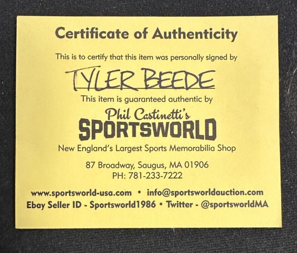 Tyler Beede Autographed Official Major League Baseball Cleveland Indians