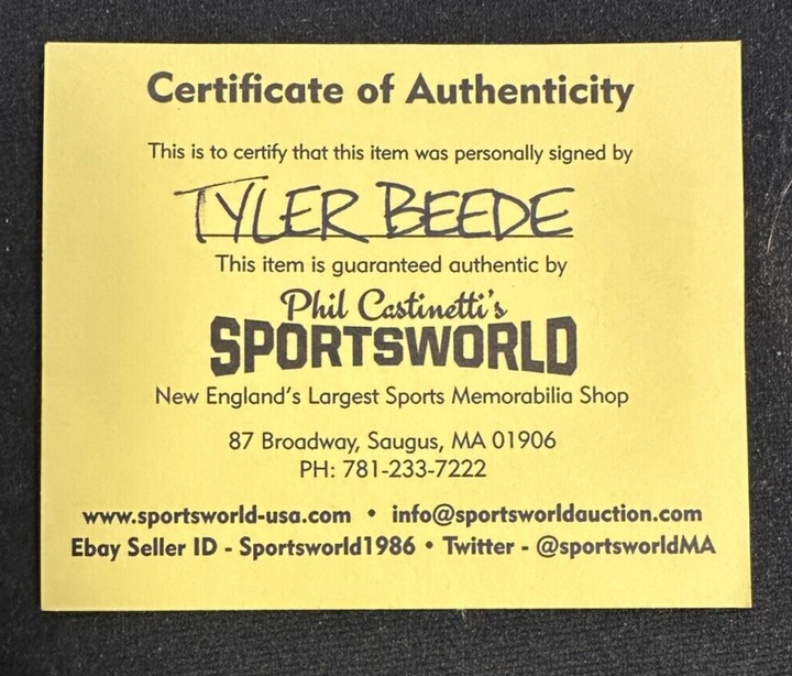 Tyler Beede Autographed Official Major League Baseball Cleveland Indians