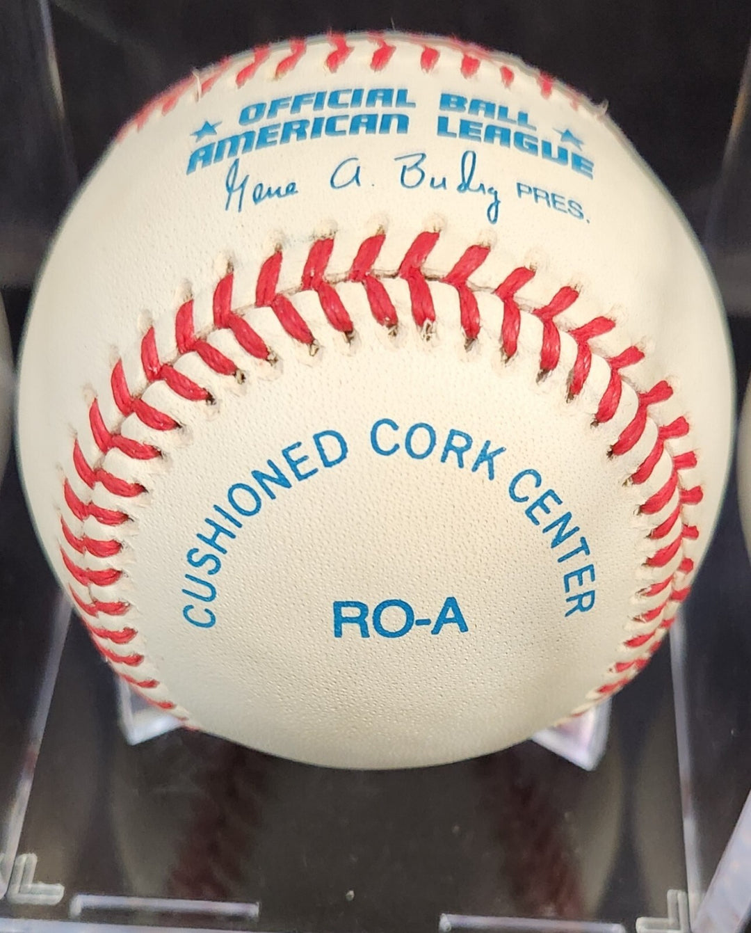 Herb Plews Signed American League Baseball Boston Red Sox Senators Korea PSA COA