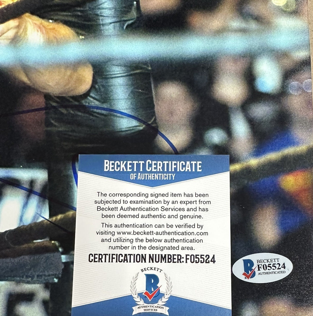 HBK Shawn Michaels Autographed Bloody 11x14 Photo WWE WWF