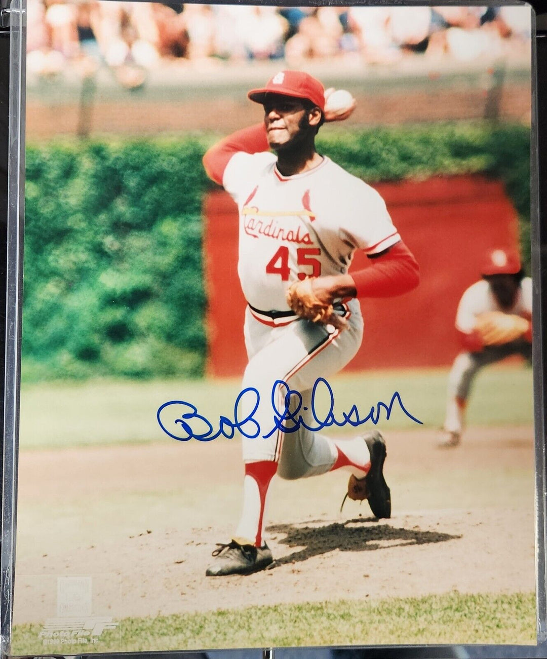 Bob Gibson Signed 8x10 Photo St. Louis Cardinals HOF COA