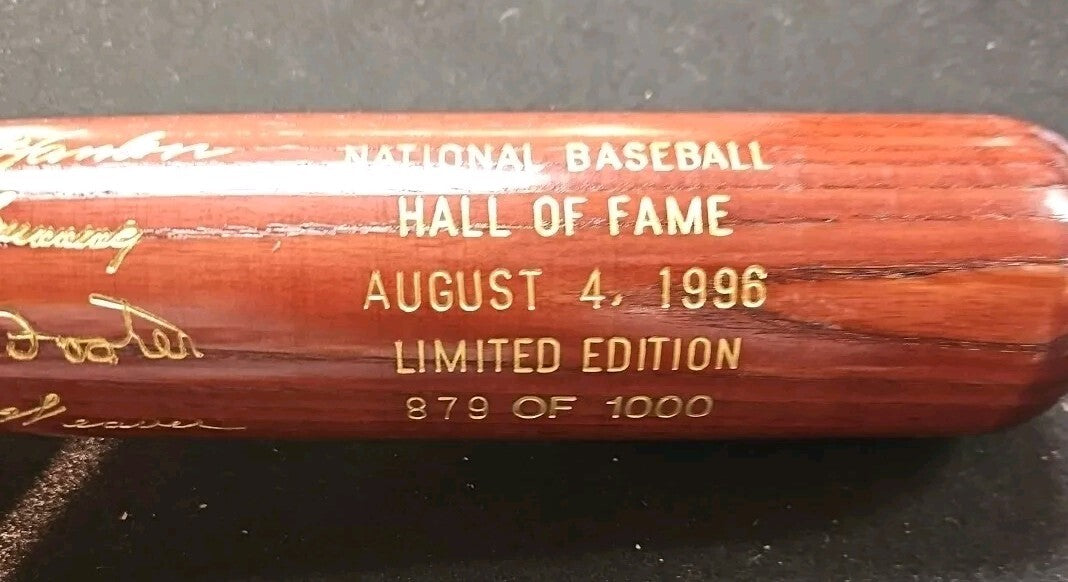 Limited Edition 1996 Baseball Hall of Fame Induction Class Commemorative Bat