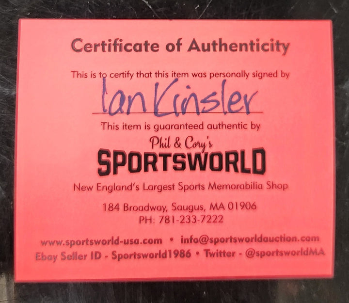 Ian Kinsler Autographed Major League Baseball Rangers Red Sox Tigers Beckett COA