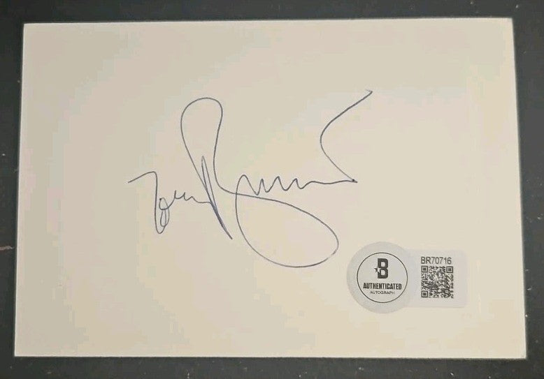 Tony Bennett Signed 3x4 Invitation Card Beckett Holo BAS