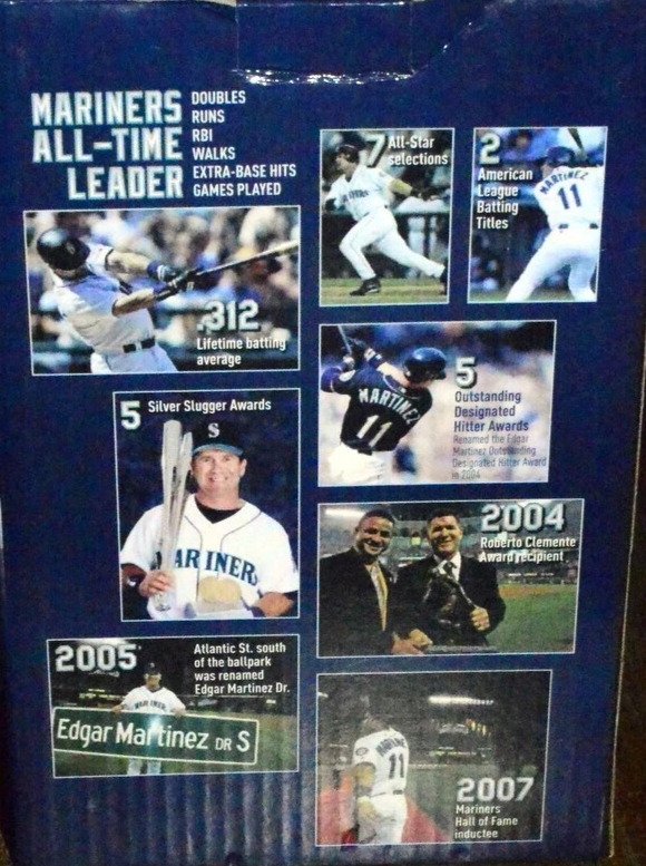 Edgar Martinez Seattle Mariners Root Sports Bobblehead Lamp Bat NIB