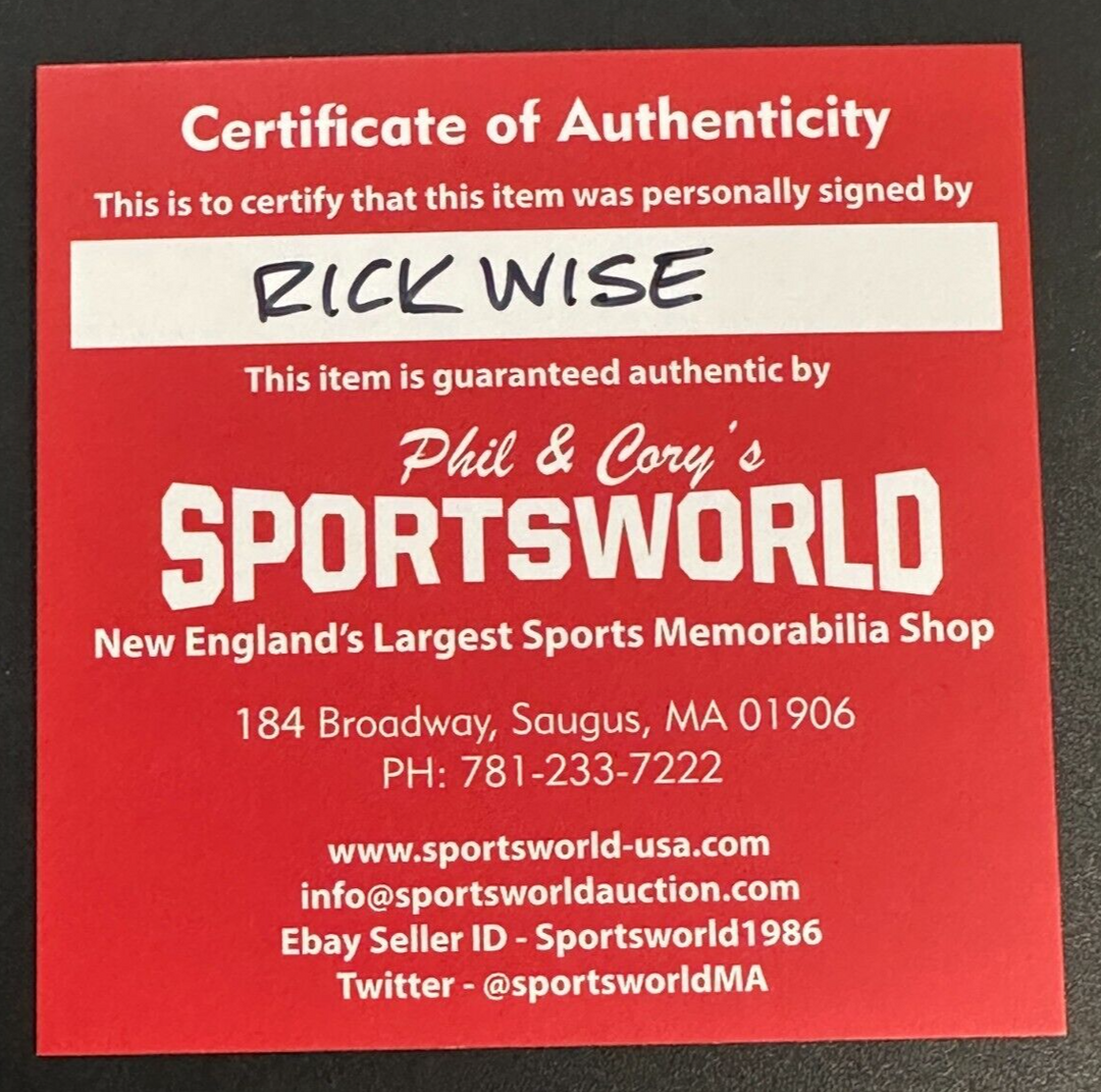 Rick Wise Autographed Official Major League Baseball W/ No-No & 2 HR 6/23/71 Ins