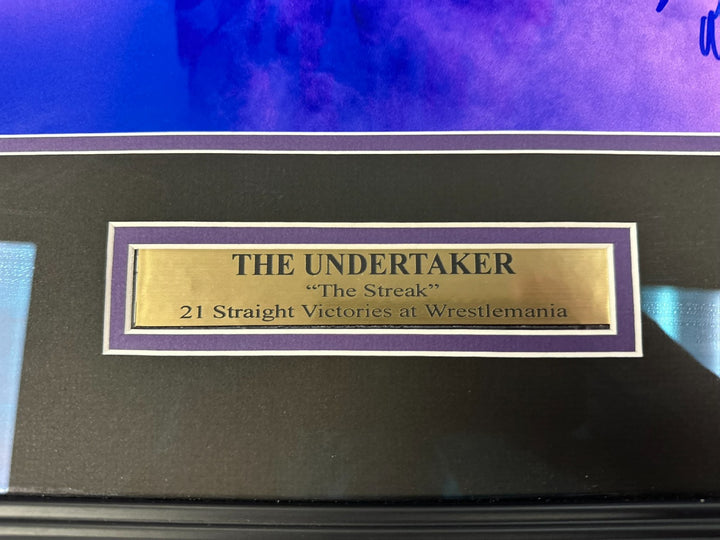 The Undertaker Autographed WrestleMania 29 Entrance 16x20 W/ Inscription BAS