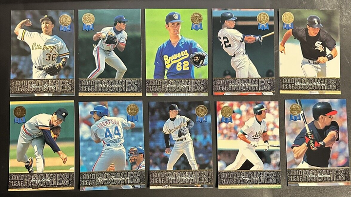 1993 Leaf Gold Leaf Rookies Complete Set 1-25 Piazza Jones NM-NM/MT