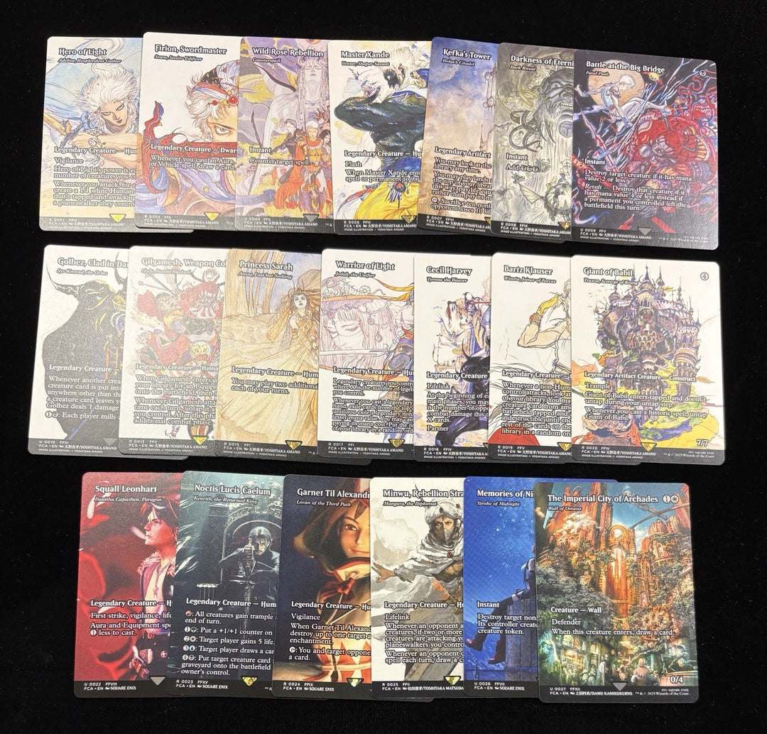 MTG Final Fantasy Through The Ages Set Rhystic Study Copper Dragon Urza Ragavan