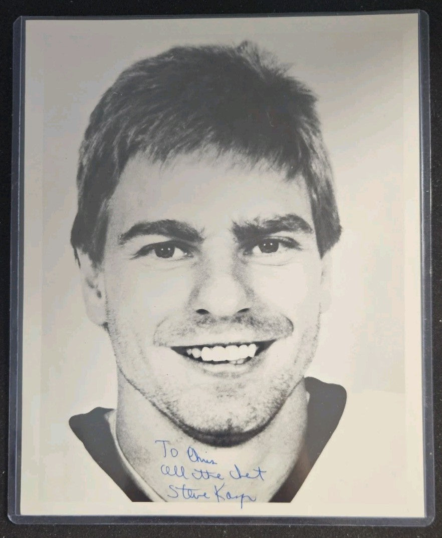 Steve Kasper Autographed Boston Bruins 8x10 Photo COA