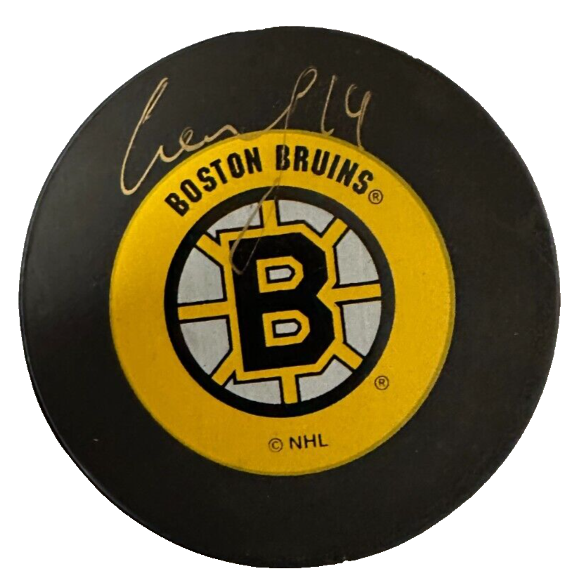 Sergei Samsonov Autographed Boston Bruins Hockey Puck NHL
