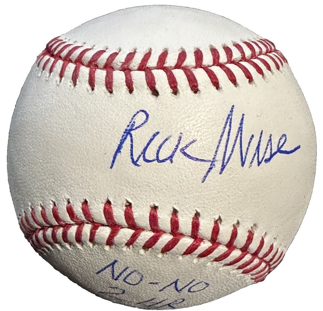 Rick Wise Autographed Official Major League Baseball W/ No-No & 2 HR 6/23/71 Ins