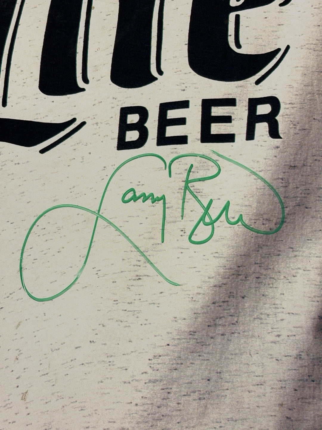 Vintage Signed Boston Celtics 1992 Larry Bird Miller Lite Metal Beer Display PSA