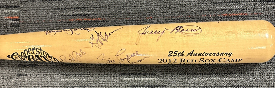 2012 Red Sox Fantasy Camp Signed Baseball Bat Campbell Petrocelli Bell Etc.