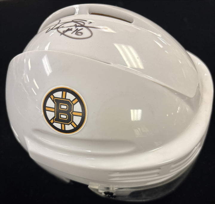 Derek Sanderson Boston Bruins Signed Mini Helmet COA
