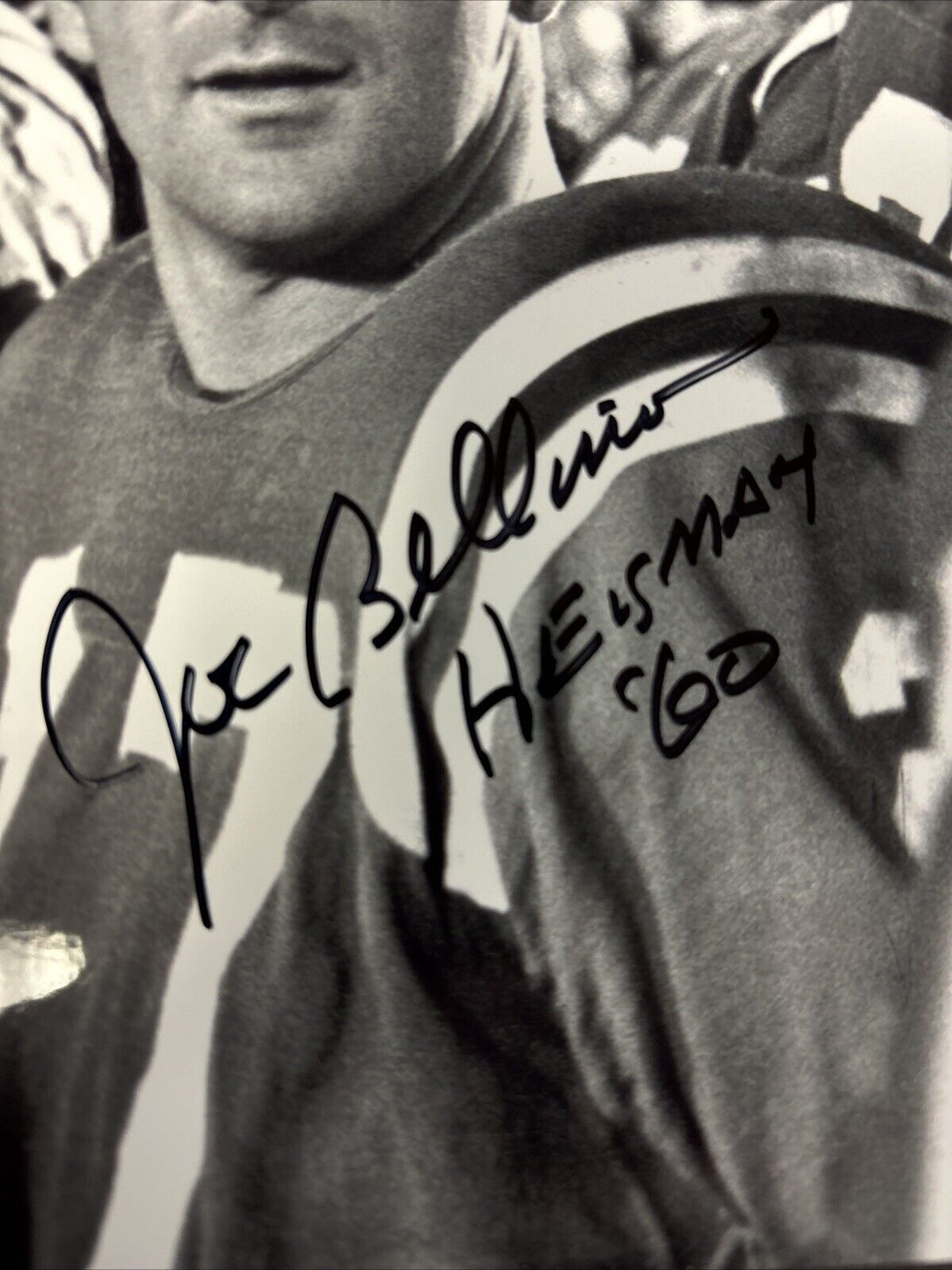 Joe Bellino Signed Auto New England Patriots 8x10 Photo Beckett COA