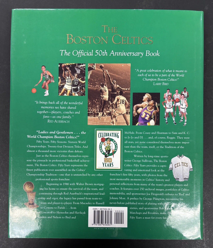 Boston Celtics 50 Years Book Signed By Larry Bird Sportsworld