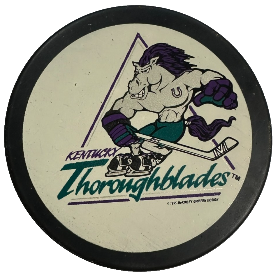 Vintage Kentucky Thoroughblades Official Hockey Puck AHL