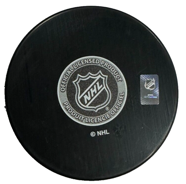 Ray Bourque Autographed Boston Bruins Hockey Puck W/ HOF 04 Insc