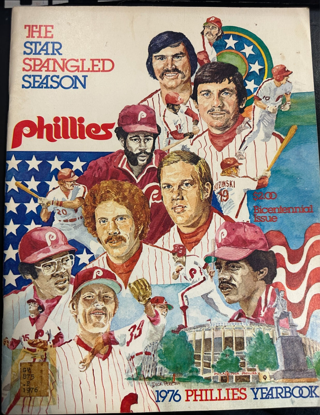 1976 Philadelphia Phillies Baseball Yearbook Schmidt Allen Carlton