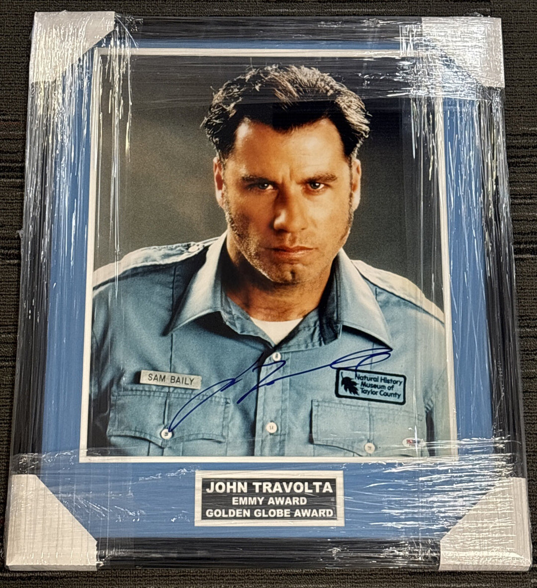 John Travolta As Sam Baily Framed Signed Mad City 16x20 PSA DNA
