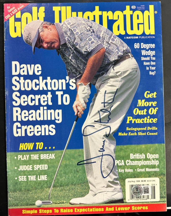 Dave Stockton Autographed July/Aug 1996 Issue Golf Illustrated Magazine BAS
