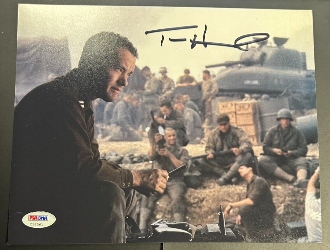 Tom Hanks Autographed Saving Private Ryan 8x10 Photo PSA/DNA