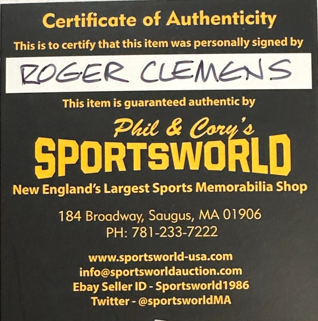 Roger Clemens Autographed Fenway Park 100th Anniversary Baseball Red Sox