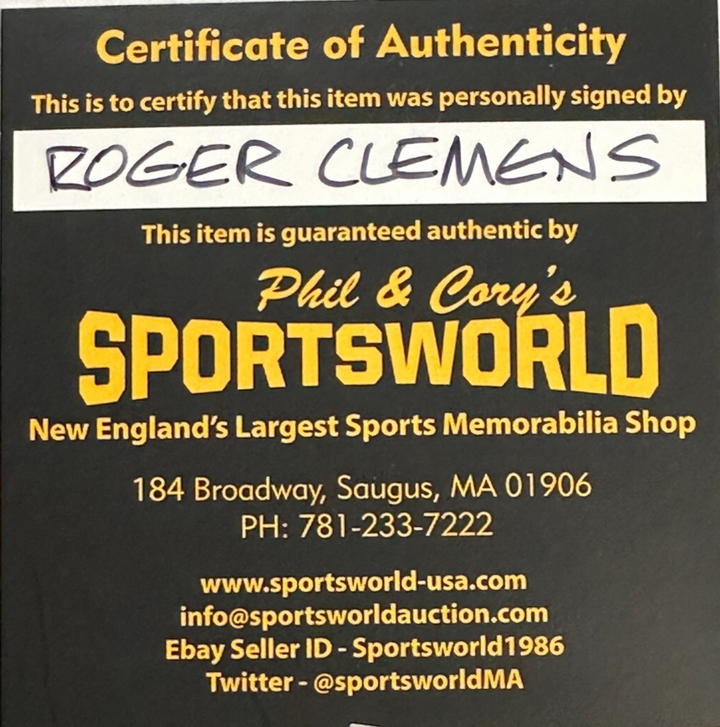 Roger Clemens Autographed Fenway Park 100th Anniversary Baseball Red Sox