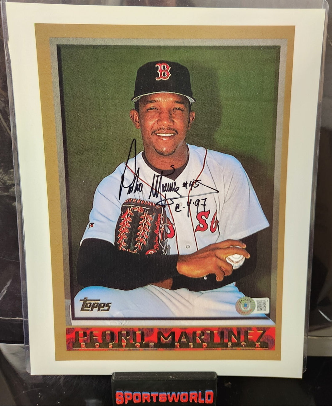 Pedro Martinez Autographed 8x10 Photo W/ CY 97 Insc Red Sox HOF BAS COA