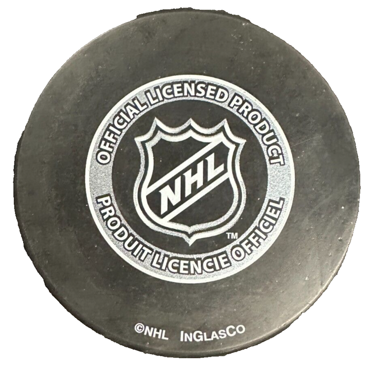 Chuck Kobasew Autographed Boston Bruins Hockey Puck NHL