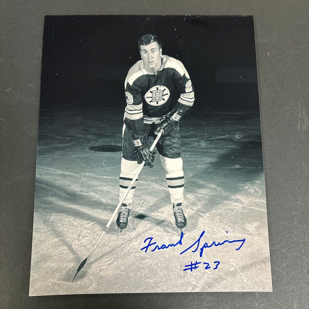 Frank Spring Signed 8x10 Boston Bruins Sportsworld