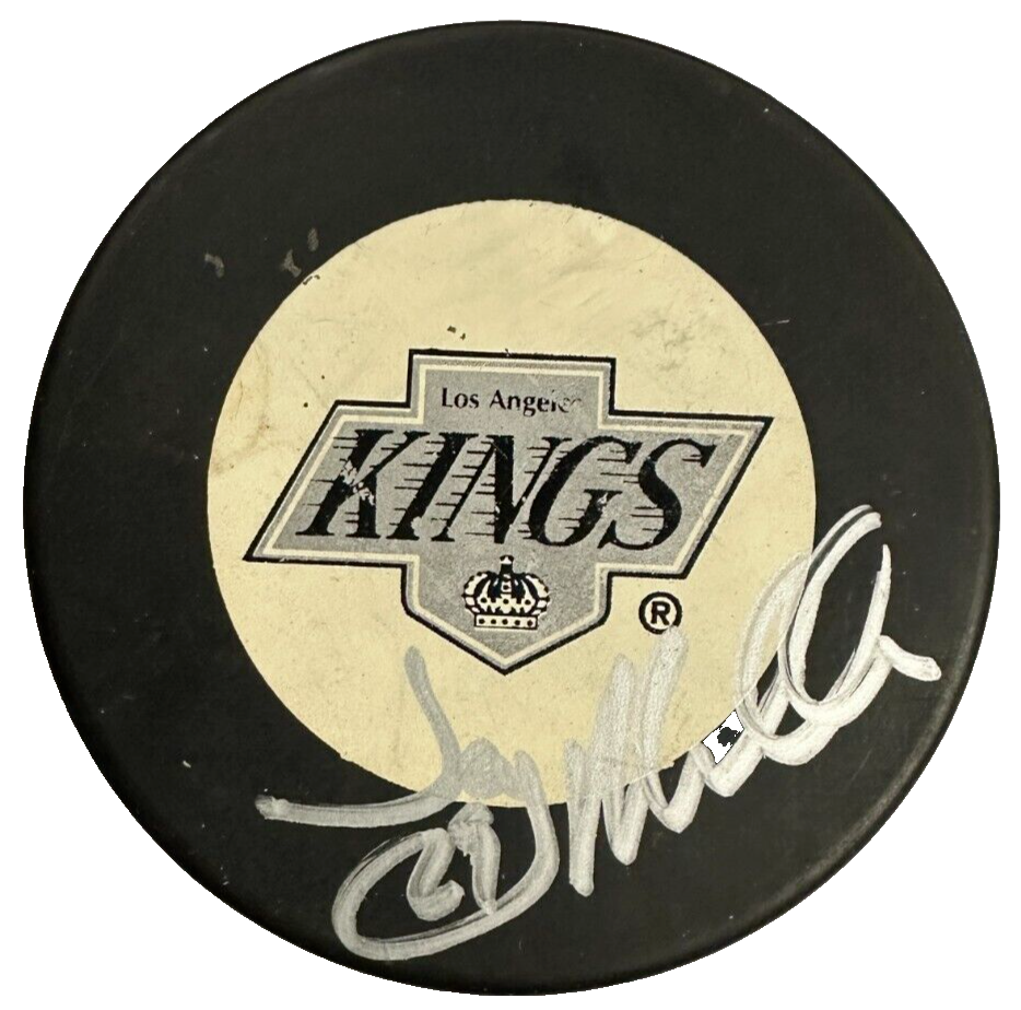 Jay Miller Autographed Los Angeles Kings Hockey Puck NHL