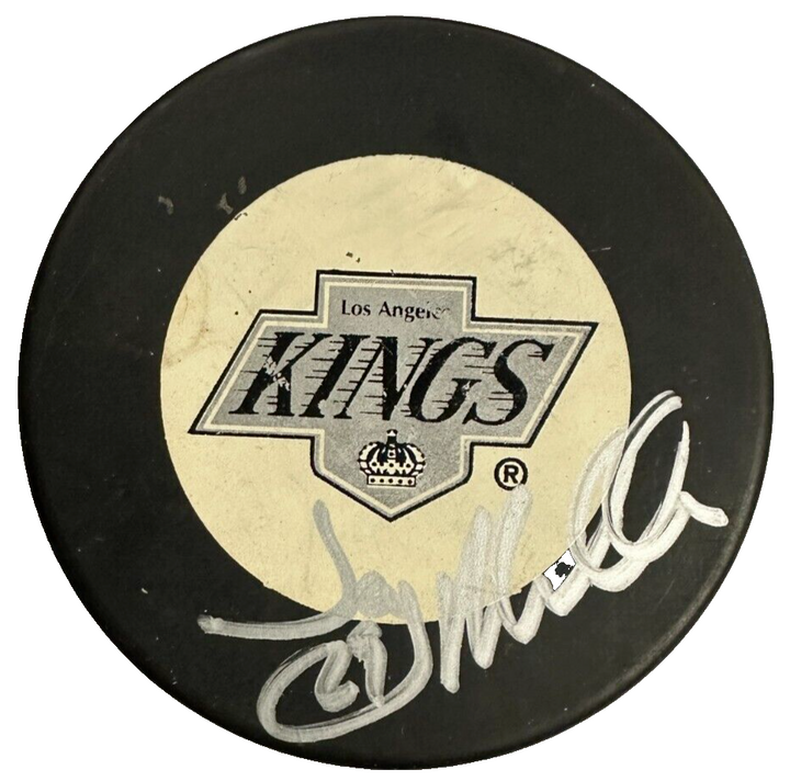 Jay Miller Autographed Los Angeles Kings Hockey Puck NHL