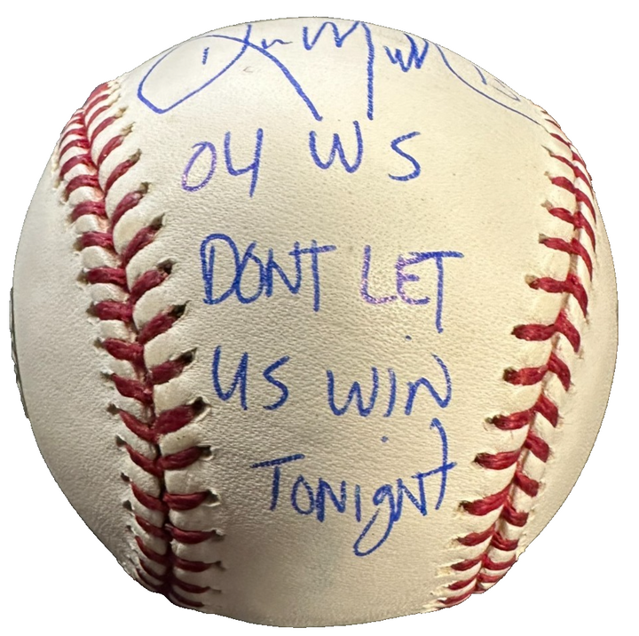 Kevin Millar Autographed 2004 World Series Baseball W/ Don't Let Us Win Tonight